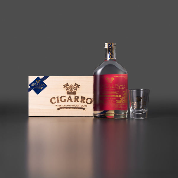 Mouthwash Rose & Mint 200mL with Shot Glass and Wooden Box